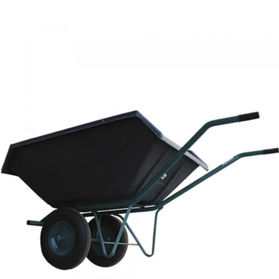 300 literes duplakerekű műanyag puttonyos talicska