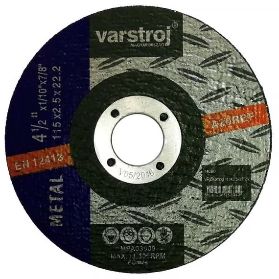 Vágókorong 125x1.0x22.2 INOX Varstroj