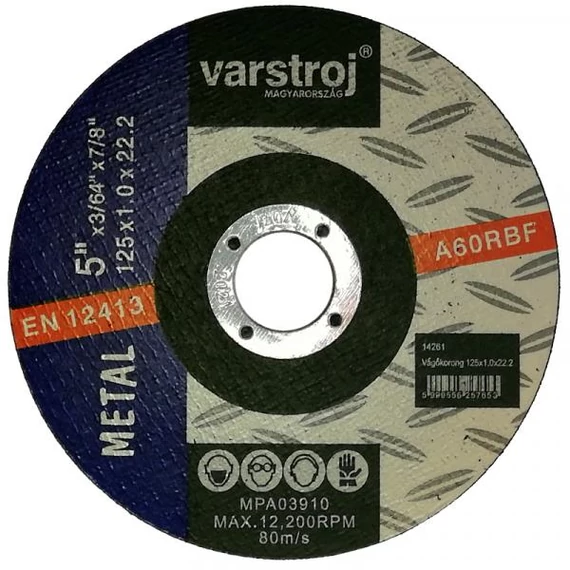 Vágókorong 125x1.2x22.2 Varstroj