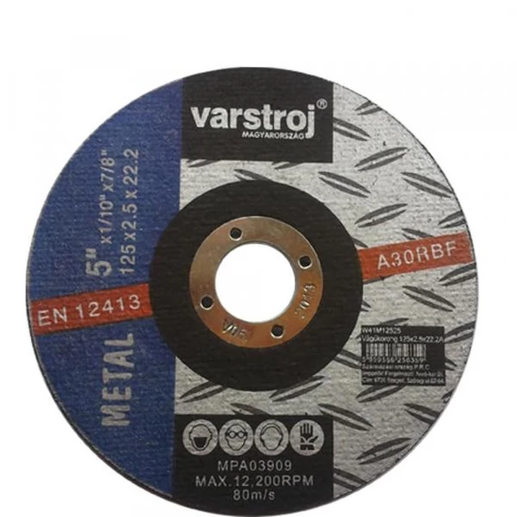 Vágókorong 125x1.6x22.2 INOX Varstroj