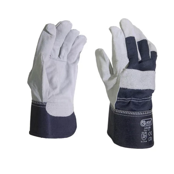 Marha hasítékbőr tenyerű kesztyű nagy igénybevételre, kék