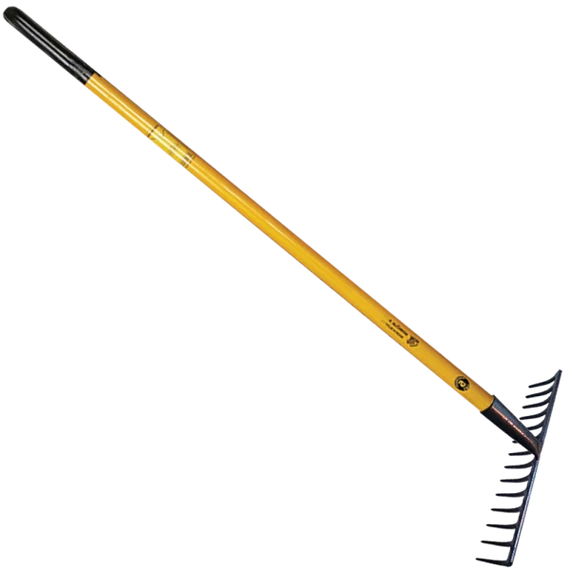 Gereblye 14 fogú sárga nyéllel MUTA PROF