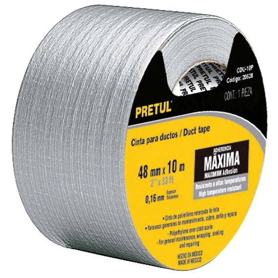 RAGASZTÓSZALAG CDU-10P 10M-ES SZÜRKE PRETUL