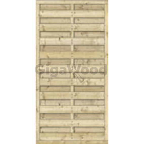 Klassik kerítéselem egyenes 90x180 cm (keret 45x45 mm)