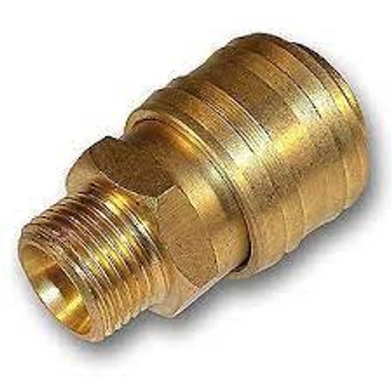 Gyorscsatlakozó külsőmenet 3/8 colos, réz