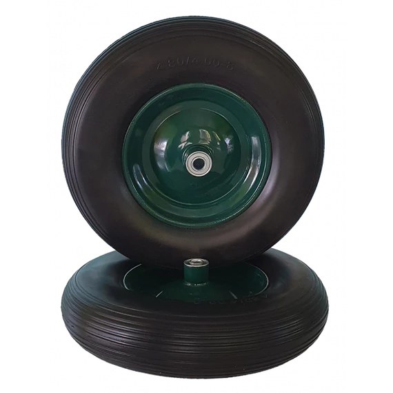 Kerék szétszedhető talicskához TÖMÖR fémfelnis 4.00-8 csapágyas