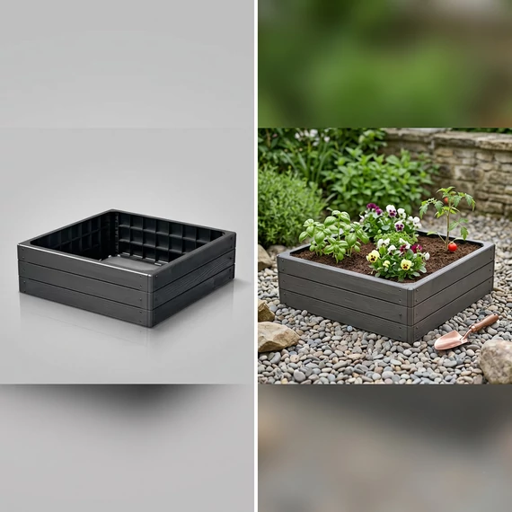 Base Woody 121 literes magaságyás Antracit színben