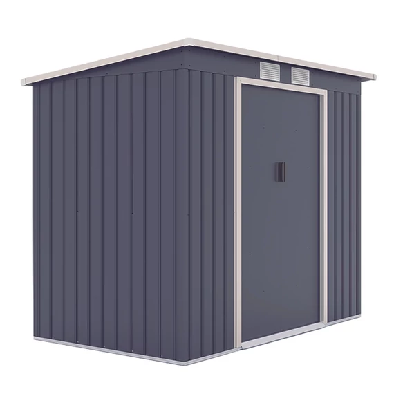 Kompakt kerti fém tároló ház 2,16 x 1,71 x 1,30 m szürke METALSHED CRETA