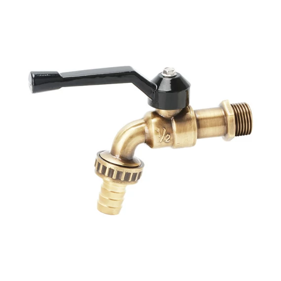 Kerti csap karos, Antikolt Réz tömlővéges1,/2"