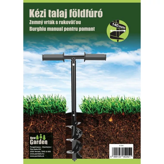 kézi talajfúrú, kézi földfúró 140mm