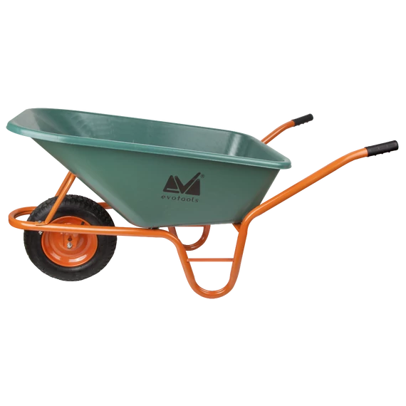 evotools 90l műanyagputtonyos kerti talicska pneumatikus kerékkel