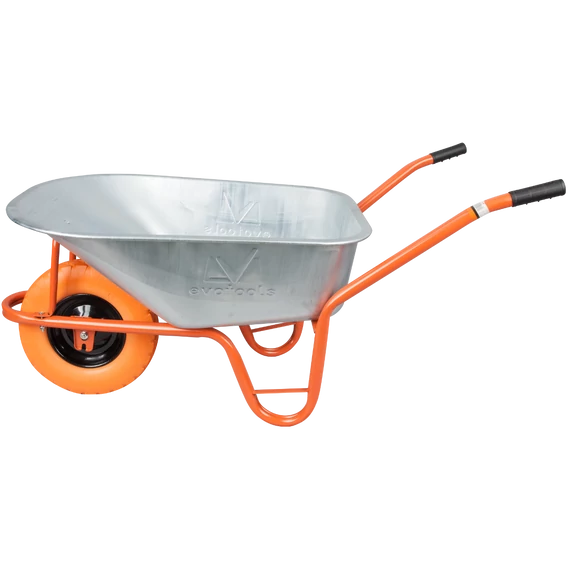 evotools 90l horganyzott femputtonyos talicska narancssárga vázzal