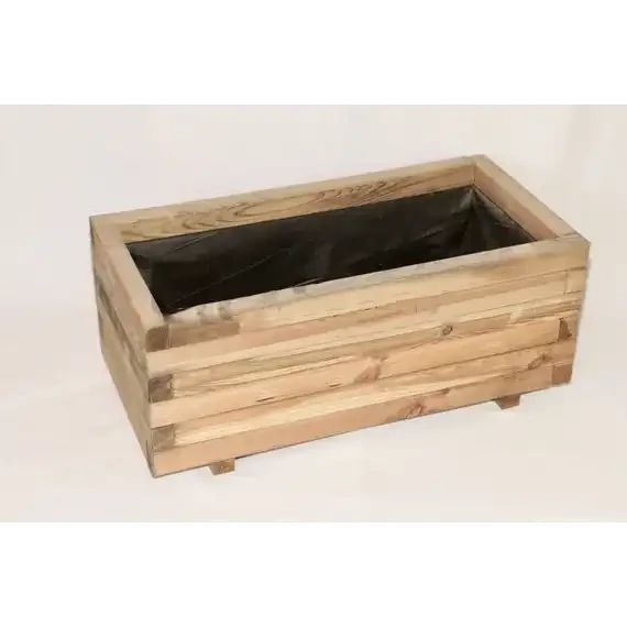 Fa Virágláda 80x40x34 cm bélelt