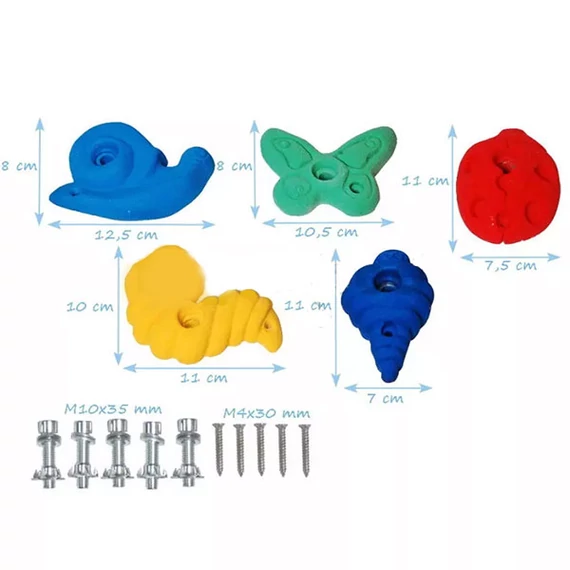 Mászókőkészlet - műgyanta ÁLLATOS