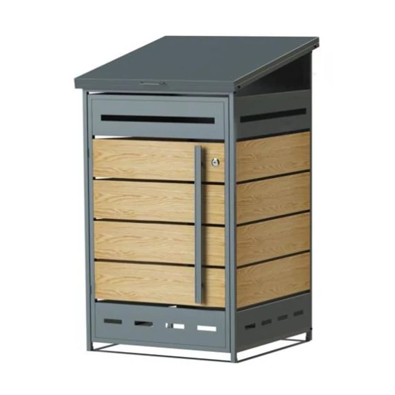 GB-1 Zárható acél kukatároló-szimpla