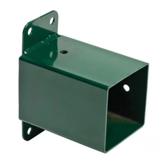 Hinta ellenvas - szögletes 90x90 mm zöld-piros