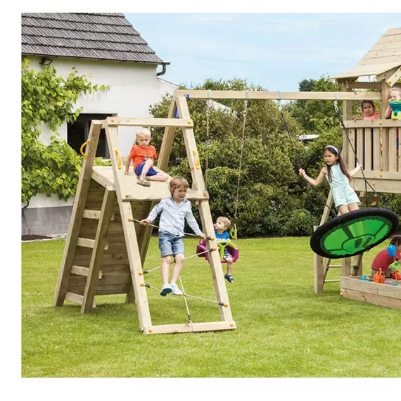 Blue Rabbit 2.0 - @challenger 270 (mászófal és kötélmászó + hinta modul) "L"