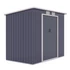 Kép 1/2 - Kompakt kerti fém tároló ház 2,16 x 1,71 x 1,30 m szürke METALSHED CRETA